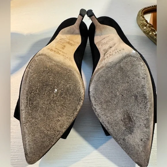 Kate Spade Justine Black Heels with Studded Embellishments - Picture 6 of 6